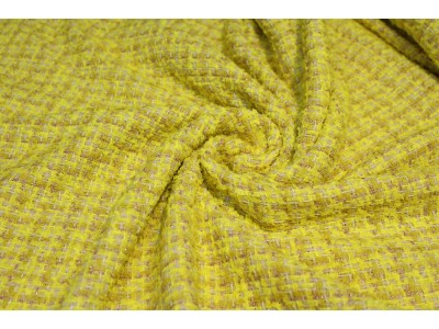 Tweed amarillo lúrex